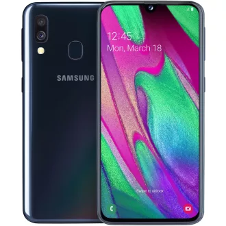   Samsung Galaxy A40 64GB A405FN DS - különbözet szerinti szabályozás – használt cikkek
