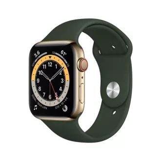   Apple Watch Series 6 44mm GPS + Cellular Stainless Steel case - különbözet szerinti szabályozás – használt cikkek