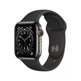   Apple Watch Series 6 40mm GPS + Cellular Stainless Steel case - különbözet szerinti szabályozás – használt cikkek