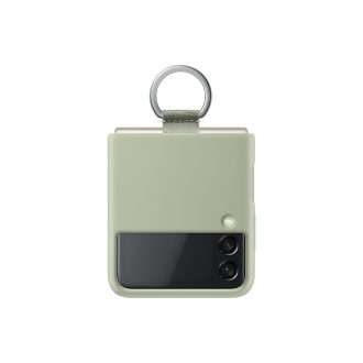 Samsung Z Flip 3 5G - Silicone Cover With Ring - Olive