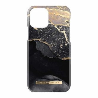   iDeal Of Sweden iPhone 13 - Fashion Case Black Thunder Marble